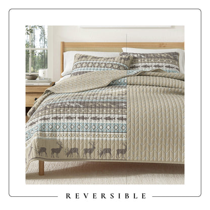Yosemite Lodge and Reversible Mountain Quilt