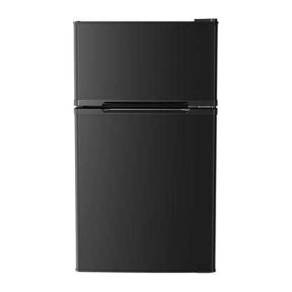 Kismile 3.2 Cu Ft mini fridge with freezer, black compact fridge with bottom freezer drawer on Tampa Home & Garden Store