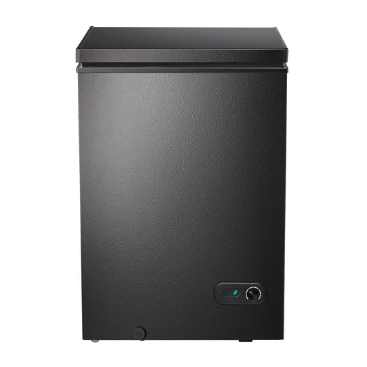 Kismile 3.5 cu ft chest freezer black textured finish with front control dial on Tampa Home & Garden Store