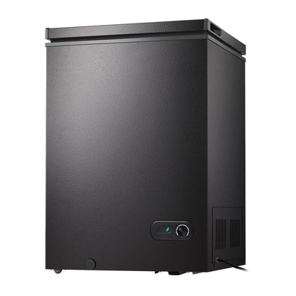 Kismile chest freezer 7.0 cu ft freestanding, black textured finish with front control on Tampa Home & Garden Store