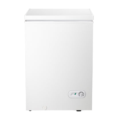 Kismile 3.5 cu ft chest freezer with 2 removable baskets, front control dial on Tampa Home & Garden Store