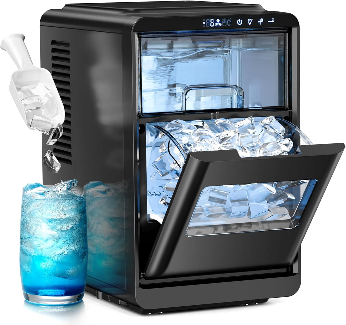 Máquina para hacer cubitos de hielo cuadrados transparentes Kismile 58003RIM0 