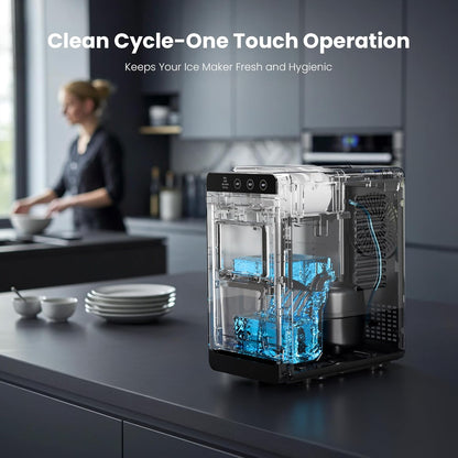 Máquina para hacer cubitos de hielo cuadrados transparentes Kismile 58003RIM0 
