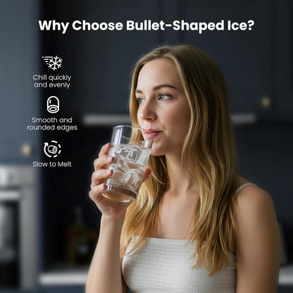 Máquina para hacer cubitos de hielo cuadrados transparentes Kismile 58003RIM0 