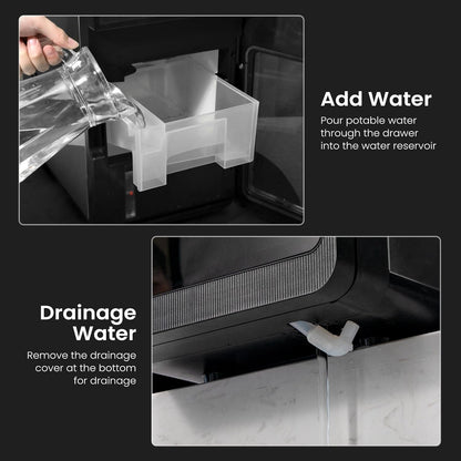 Máquina para hacer cubitos de hielo cuadrados transparentes Kismile 58003RIM0 