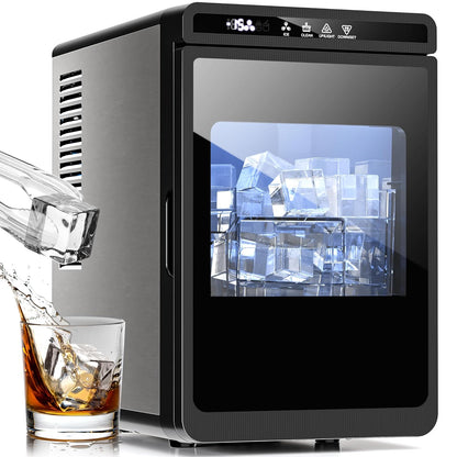 Máquina para hacer cubitos de hielo cuadrados transparentes Kismile 58003RIM0 