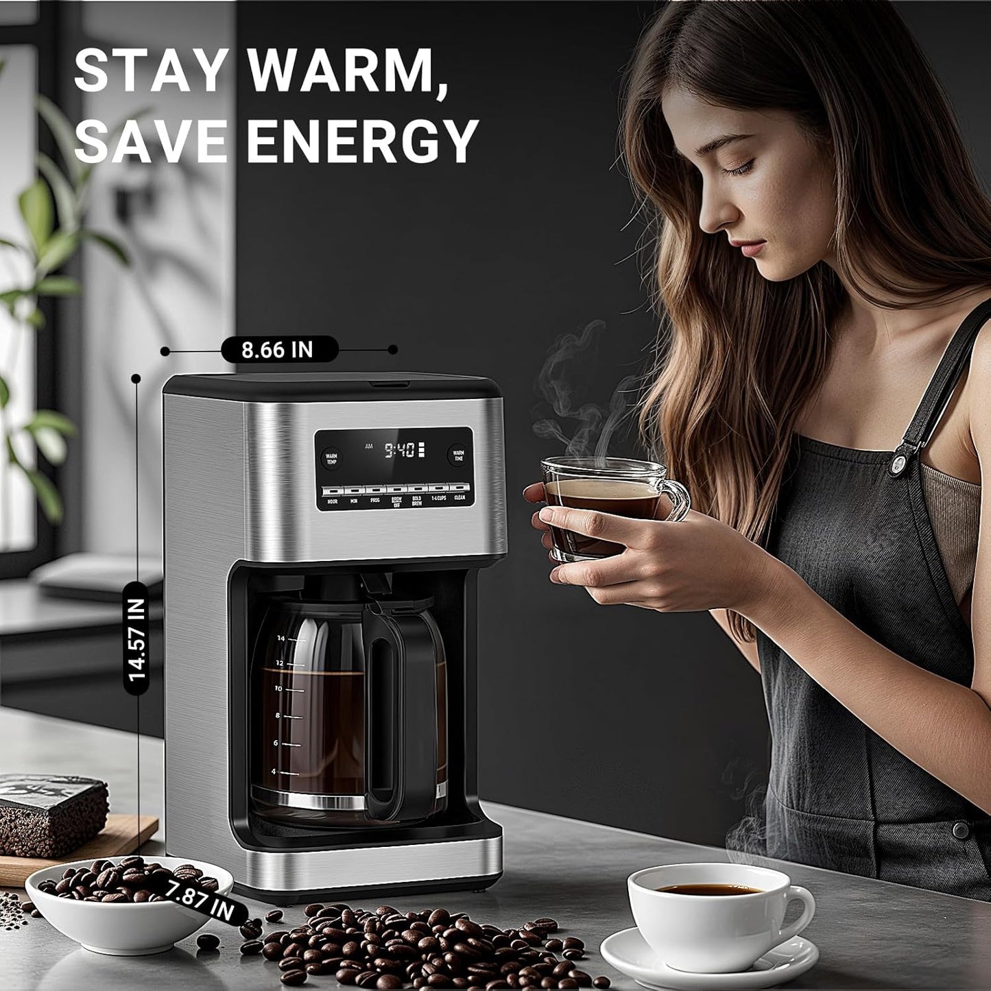 Cafetera Kismile CM3751S 