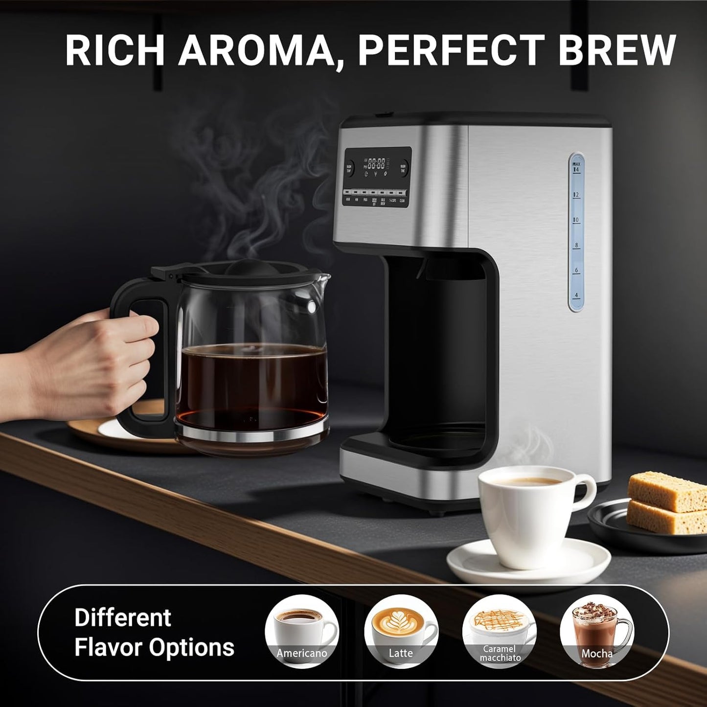 Cafetera Kismile CM3751S 