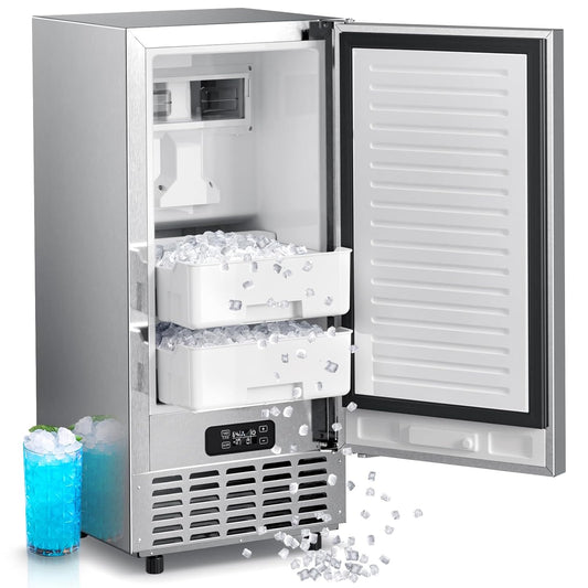 Máquina de hielo en pepitas empotrada bajo encimera comercial Kismile Z5830N 