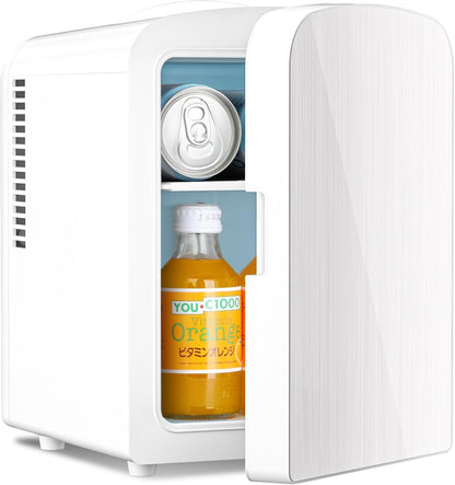 Refrigerador compacto Kismile, mini refrigerador portátil, cuidado de la piel, capacidad de 4 l/6 latas F3404S 