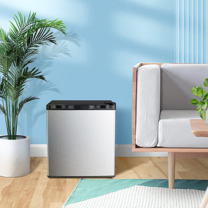 Minicongelador Kismile, congelador vertical de 1.1 pies cúbicos con puerta reversible simple 