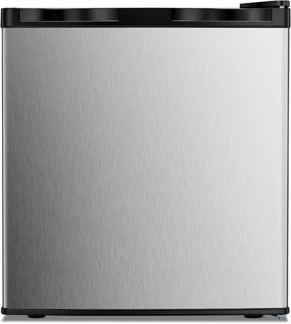 Minicongelador Kismile, congelador vertical de 1.1 pies cúbicos con puerta reversible simple 