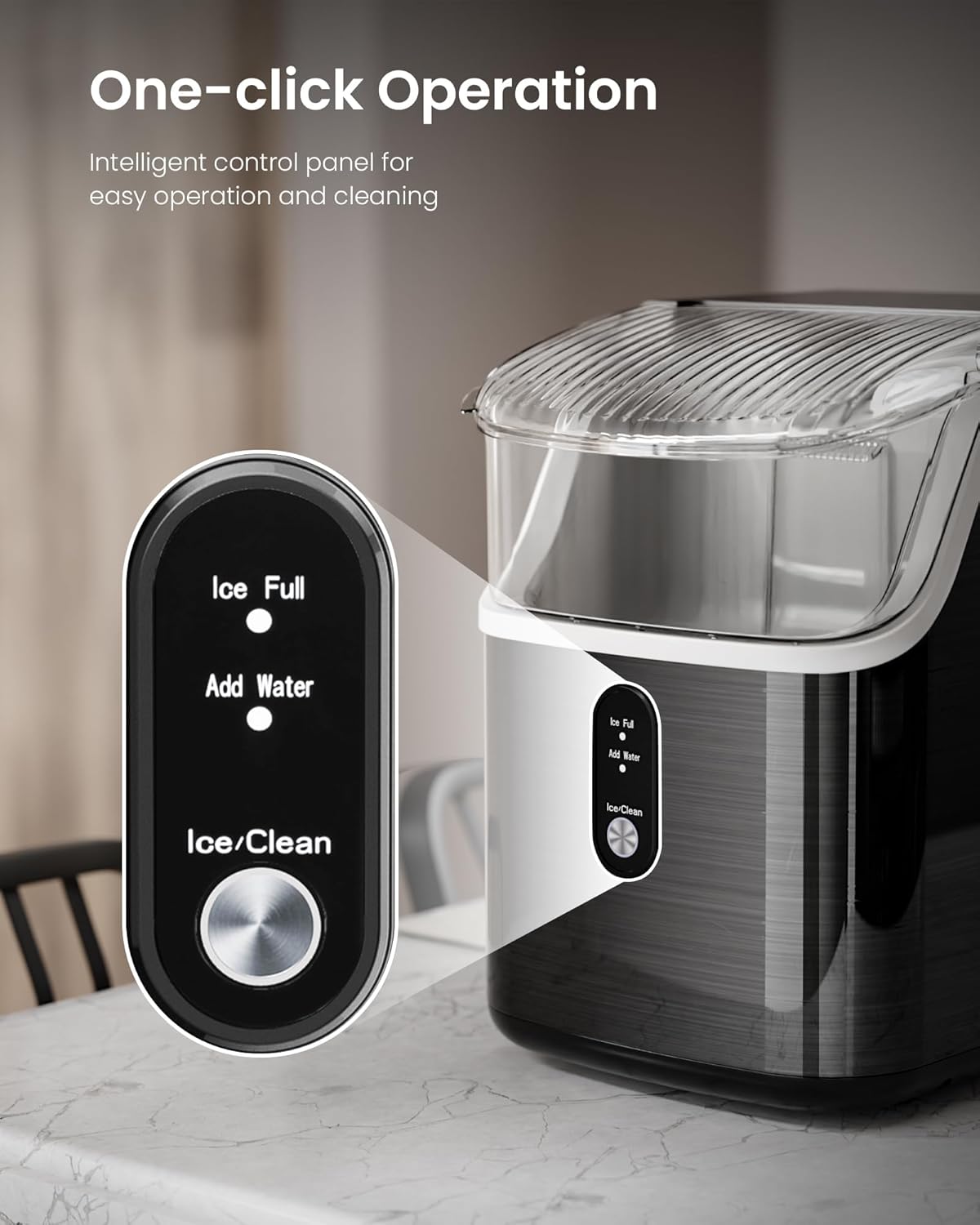 Máquina de hielo para encimera Kismile Nugget Z5815NB 