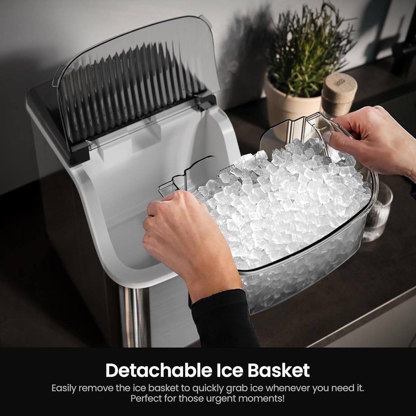 Máquina de hielo para encimera Kismile Nugget Z5815NB 