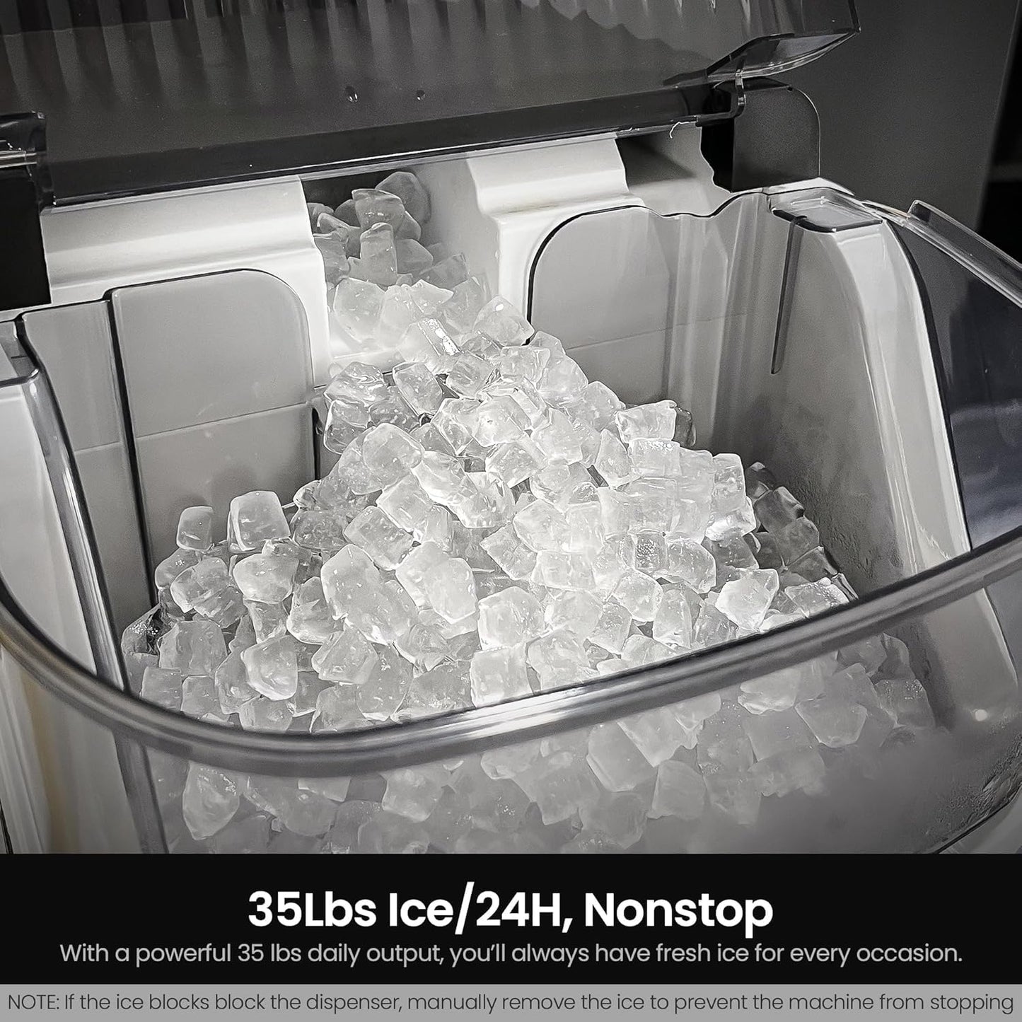 Máquina de hielo para encimera Kismile Nugget Z5815NB 