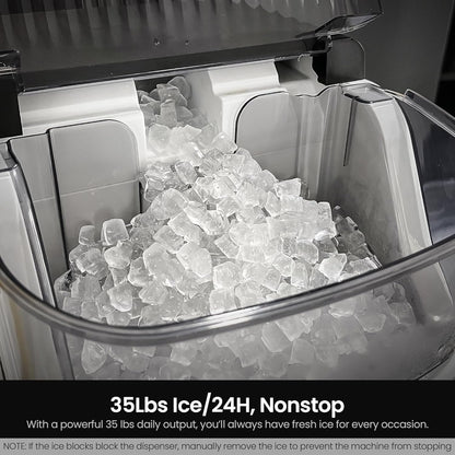 Máquina de hielo para encimera Kismile Nugget Z5815NB 