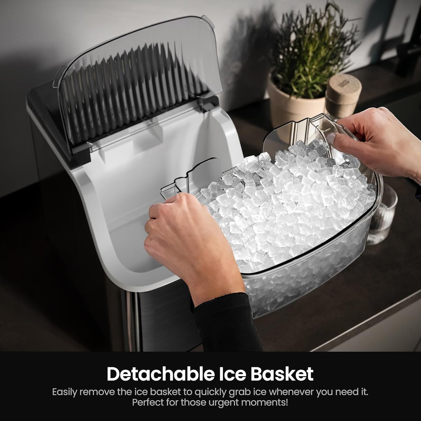 Máquina de hielo para encimera Kismile Nugget Z5815NB 