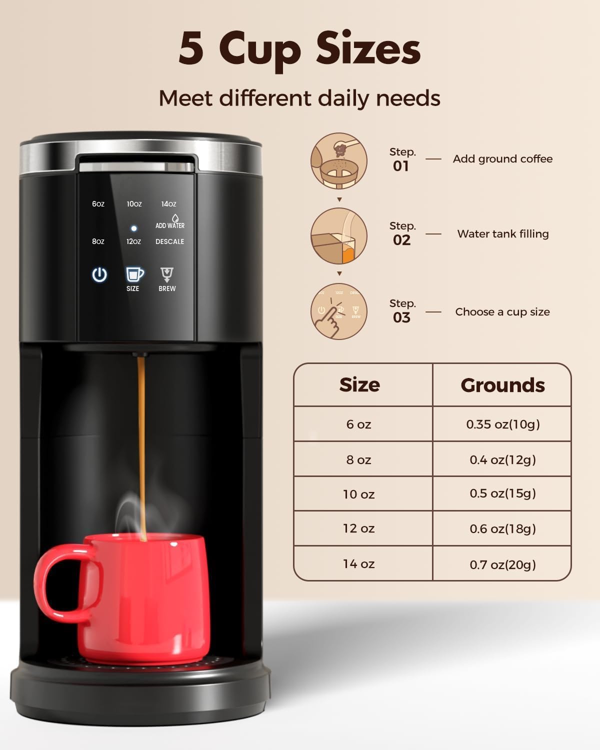 Cafetière individuelle Kismile CM3729 