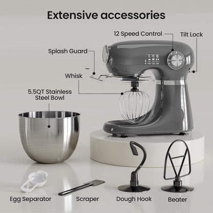 Modern Stand Mixer 5.5-Quart, 12-Speed CF3715