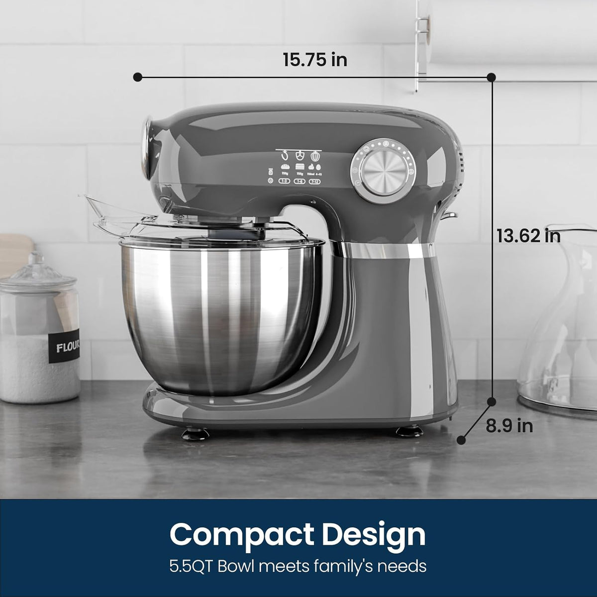 Modern Stand Mixer 5.5-Quart, 12-Speed CF3715