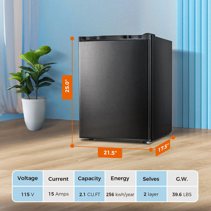 Congelador vertical Kismile, minicongelador de 3.0 pies cúbicos con puerta reversible simple 