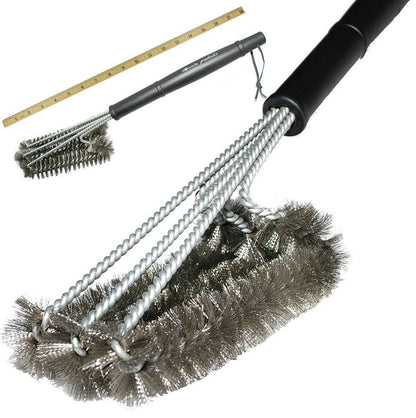 BBQ Grill Brush and Scraper Kit Stainless Steel