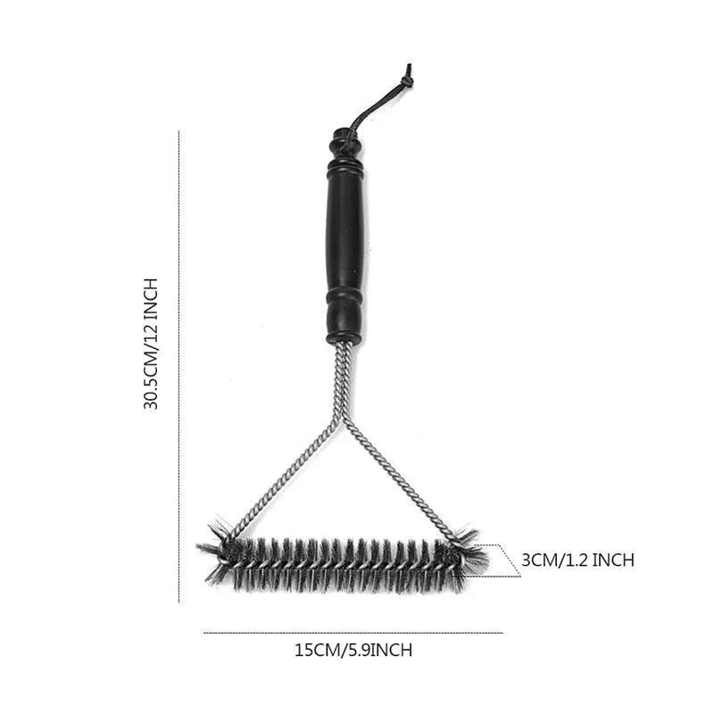 BBQ Grill Brush and Scraper Kit Stainless Steel