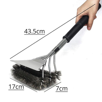 BBQ Grill Brush and Scraper Kit Stainless Steel