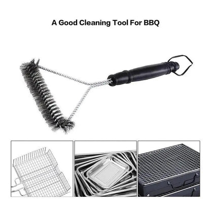 BBQ Grill Brush and Scraper Kit Stainless Steel