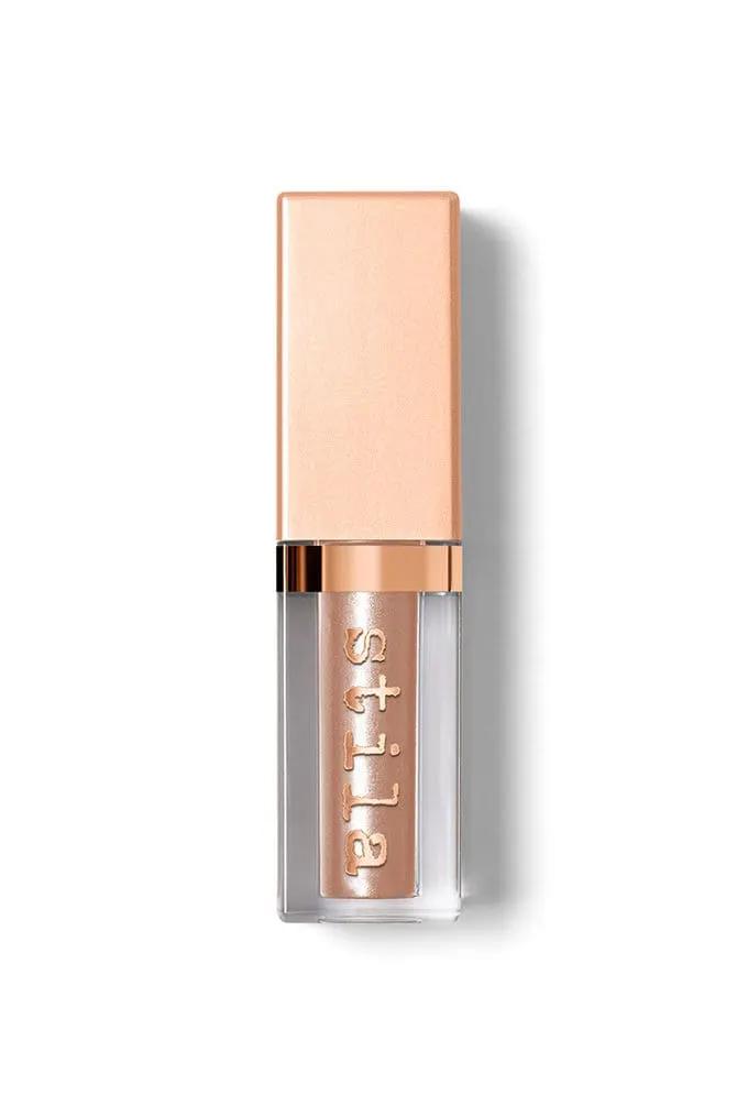 Stila Shimmer & Glow liquid eye shadow tube with rose-gold cap in champagne shimmer on Tampa Home & Garden Store