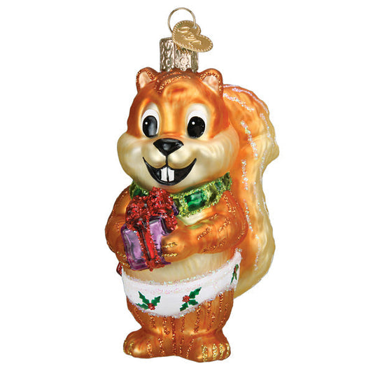 Silly Christmas Squirrel Ornament - Tampa Home & Garden Store