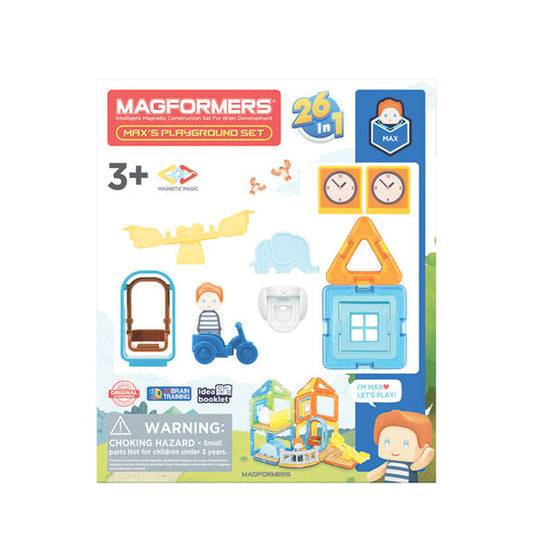 Ensemble de 33 pièces Magformers Max's Playground