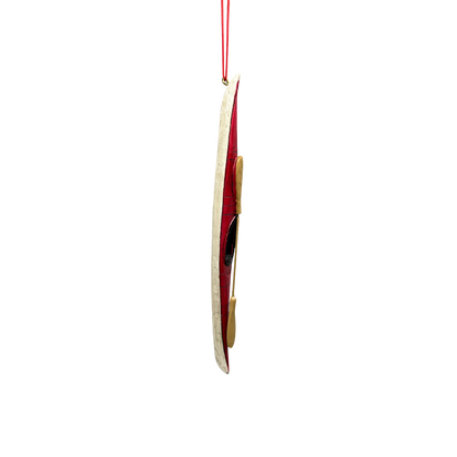 Kayak Ornament - Red