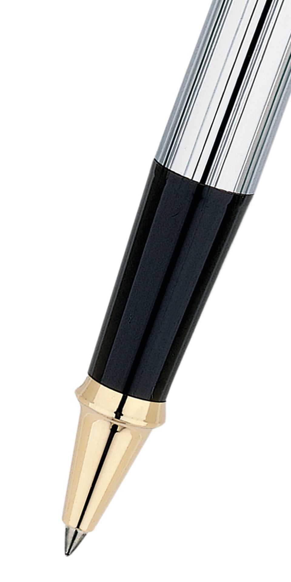 A.T. Cross Townsend Medalist rollerball pen with chrome cap, black resin barrel, gold nib on Tampa Home & Garden Store