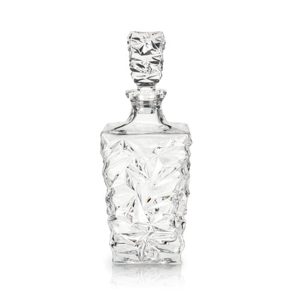 Prism Crystal Whiskey Decanter and a Stopper