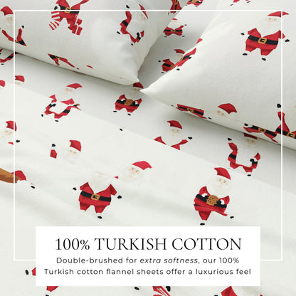 Turkish Cotton And Christmas Flannel Sheet Set