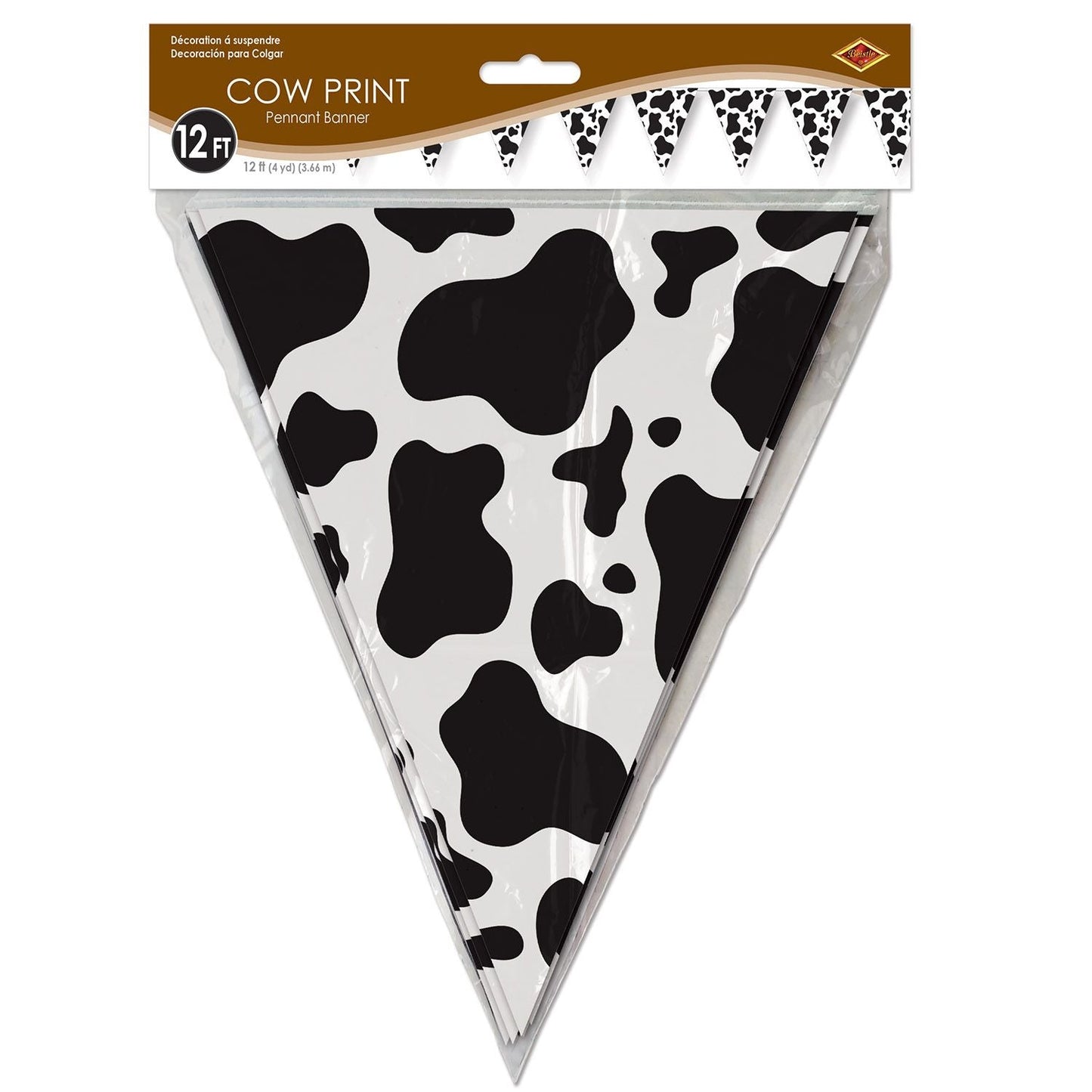 Bannière à motif vache