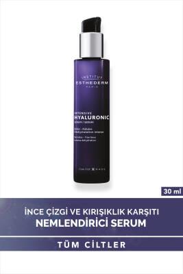 Esthederm Intensive Hyaluronic Serum bottle with purple glass and pump, 30 ml on Tampa Home & Garden Store