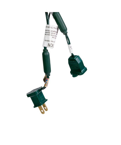 Juego de 50 luces LED multicolores de 5 mm con cable verde brillante