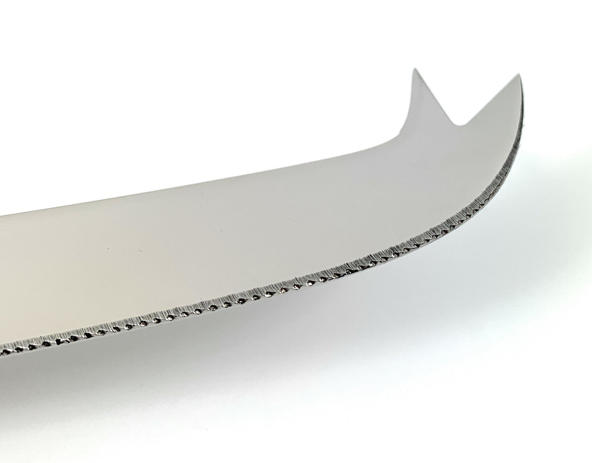 Vibhsa cheese knives set of 4 stainless steel curved-handle blades on Tampa Home & Garden Store