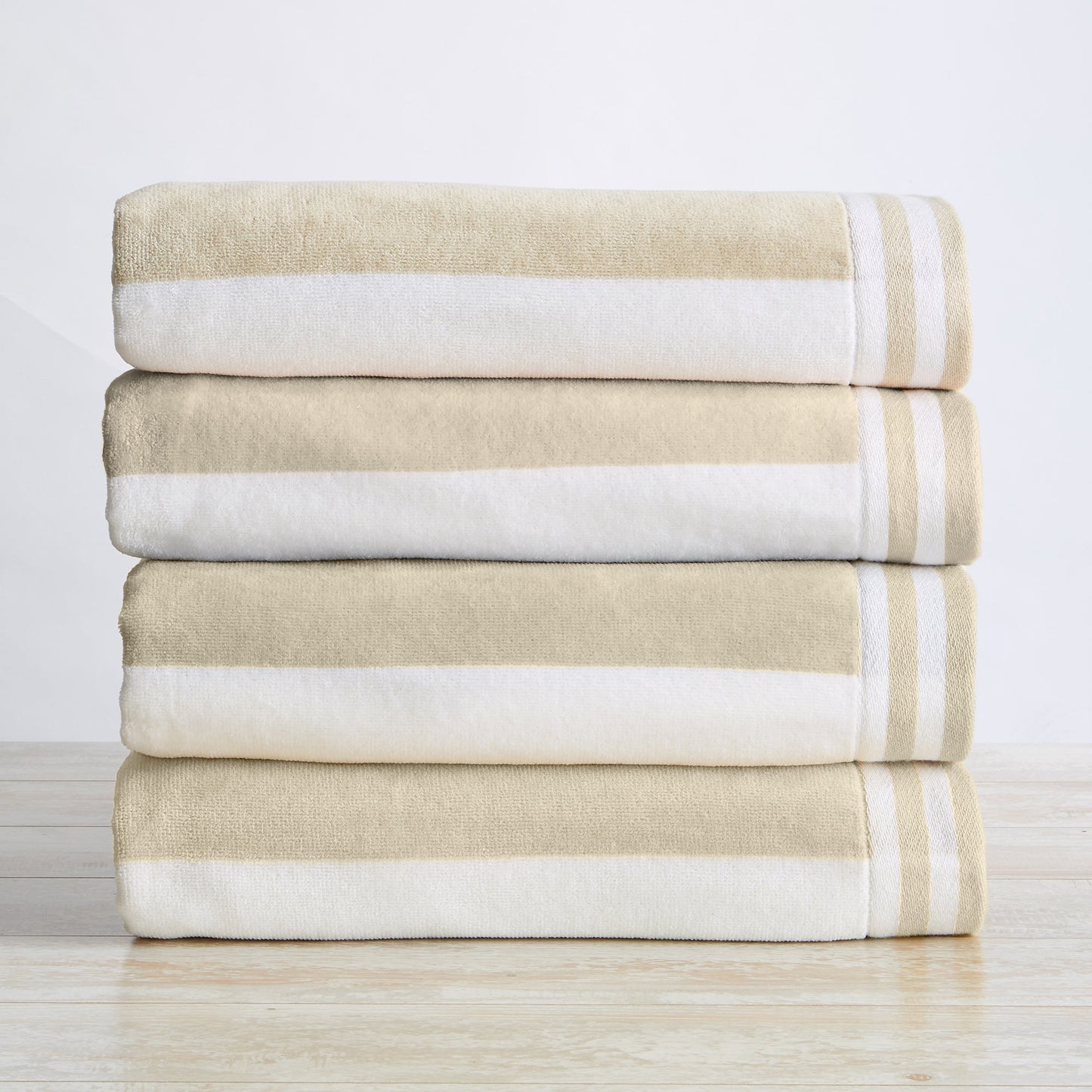Striped Cabana Beach Towel and Soft Pastel Colors