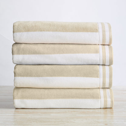 Striped Cabana Beach Towel and Soft Pastel Colors