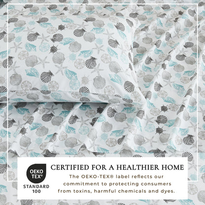 Lightweight Coastal Printed Sheet Set and Covers