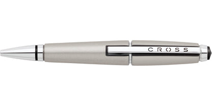 Edge Sonic Titanium Gel Rollerball Pen with matte titanium body and chrome CROSS clip on Tampa Home & Garden Store