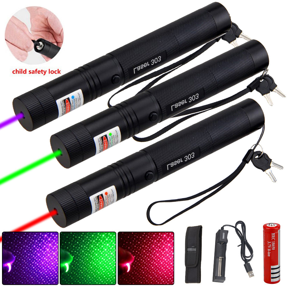 Green Red Dual Beam Laser Pointer Long Range Presentation Star Pointer