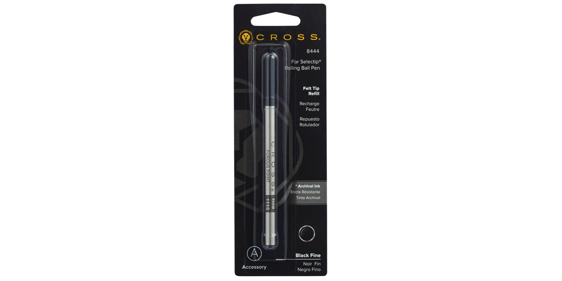 Cross Porous-Point felt-tip refill for Selectip pens, black, fine on Tampa Home & Garden Store