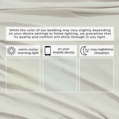 Heathered Jersey and Cotton Blend Bed Sheets