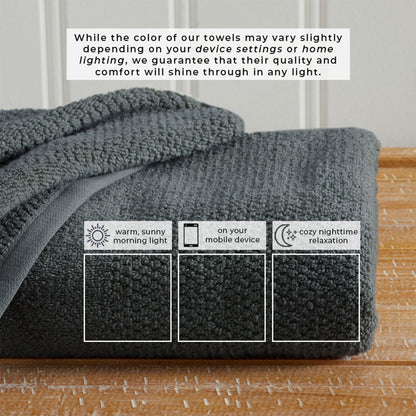 Pure Cotton Woven Bath Towel Set and a Soft Feel