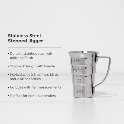 Harrison Stainless Steel Cocktail Jigger