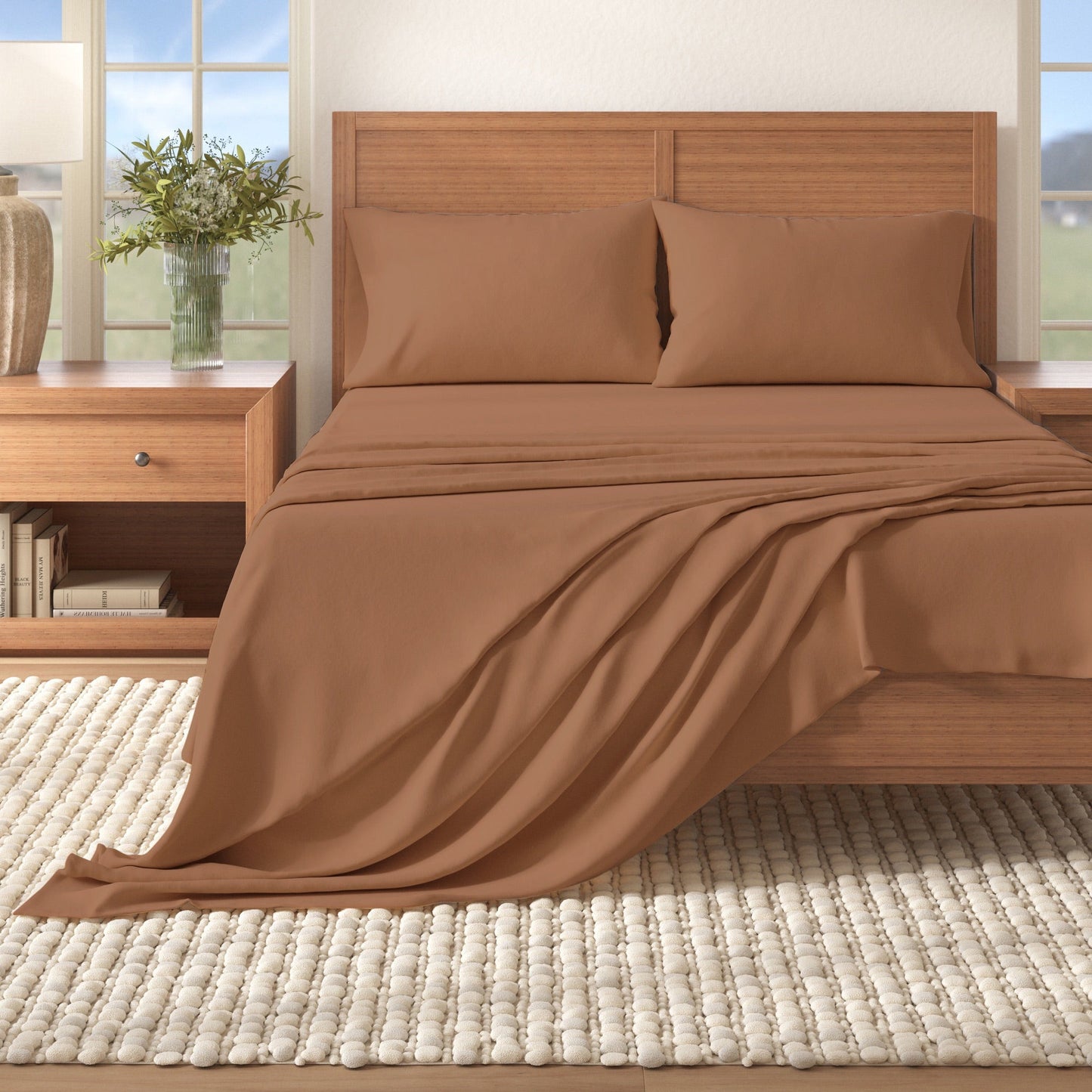Soft and Natural Cotton Flannel Sheet Set